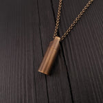 Small Antique Brass Cylinder Capsule - Moon Raven Designs