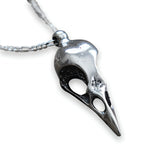 Crow Skull Pendant Necklace - Moon Raven Designs
