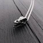 Necklace with detailed dinosaur head pendant | Moon Raven