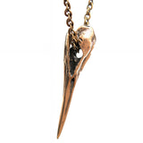 Heron Skull Pendant Necklace - Moon Raven Designs