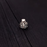 Silver Raven Skull Wrap Ring Sizes 4 to 13 Solid Hand Cast Silver Plated Bronze - Moon Raven Designs