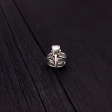 Silver Raven Skull Wrap Ring Sizes 4 to 13 Solid Hand Cast Silver Plated Bronze - Moon Raven Designs