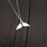 Humpback Whale Fluke Necklace Whale Tail Pendant - Moon Raven Designs