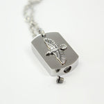 Silver Soaring Raven Cremation Urn - Moon Raven Designs