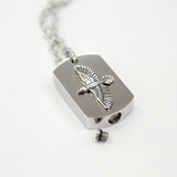 Silver Soaring Raven Cremation Urn - Moon Raven Designs