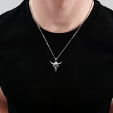 Solid Sterling Silver Bison Skull Necklace - Detailed Americana Jewelry - Unisex Statement Jewelry Gift