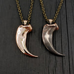 Two necklaces with large horn pendants | Moon Raven