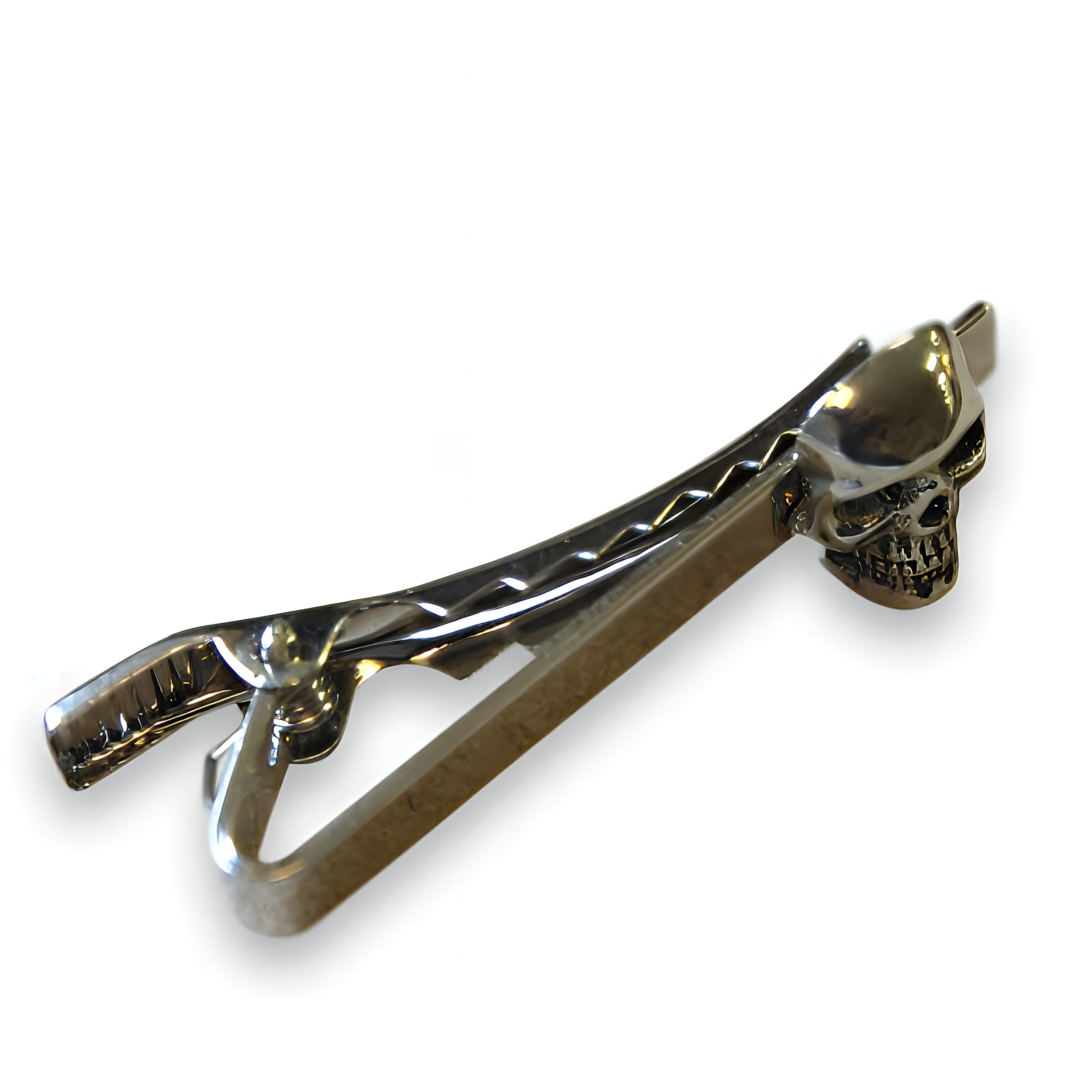 Skull Tie Clip - Moon Raven Designs
