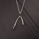 Broken Wishbone Necklace - Moon Raven Designs