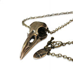 Raven Skull Necklace - Moon Raven Designs