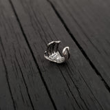 Skeleton Hand Ear Cuff - Solid Hand Cast Sterling Silver - Statement Ear Jewelry Gift for Him or Her