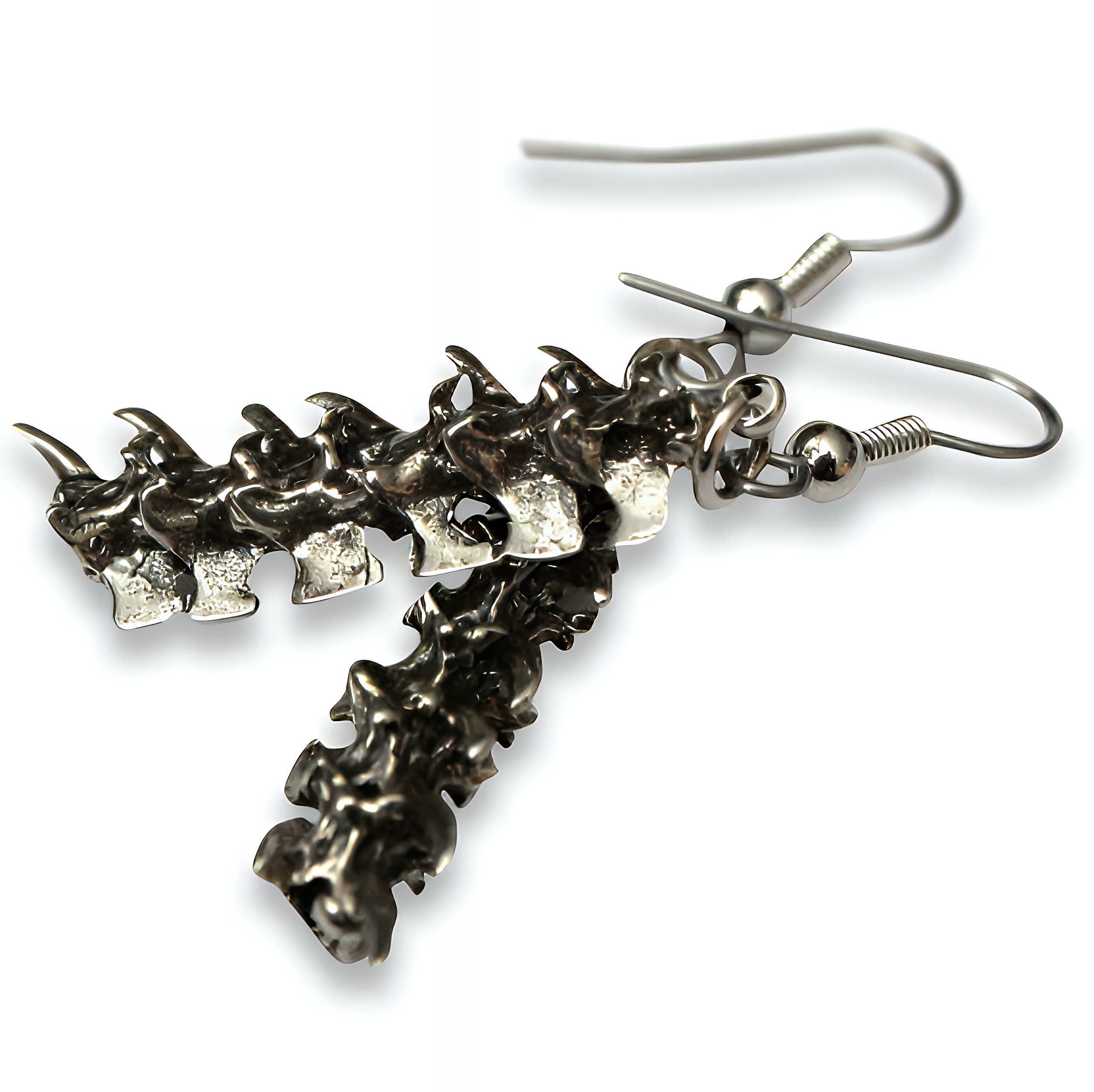 Snake Vertebrae Earrings - Moon Raven Designs