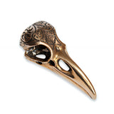 Engraved Raven Skull Pendant - Moon Raven Designs