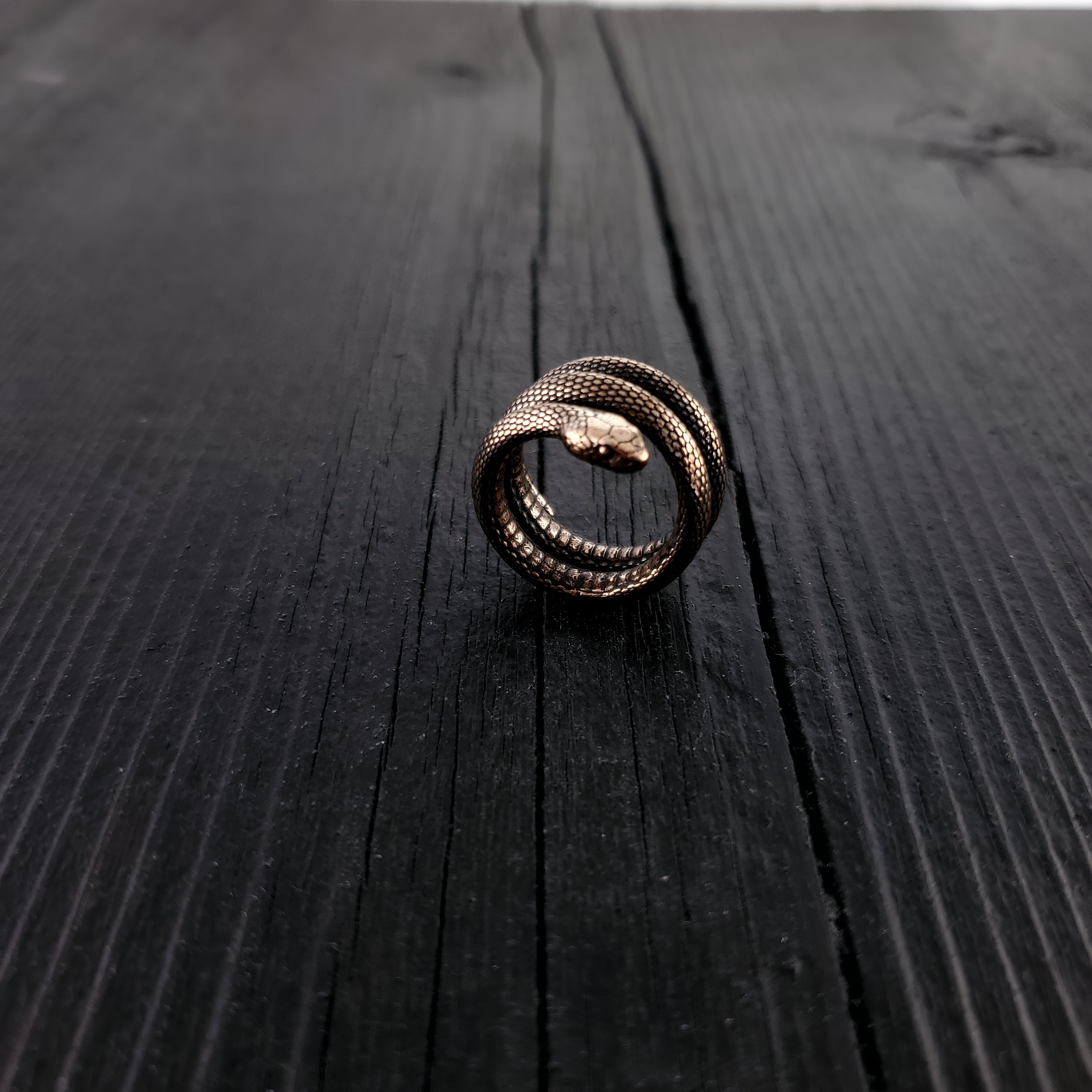 Colubrid Snake Wrap Ring - Moon Raven Designs
