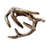 Deer Antler Adjustable Ring - Moon Raven Designs