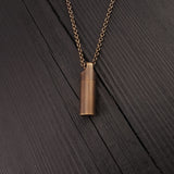 Dog Paw Print Tear Drop Cremation Ash Urn Necklace - Solid Bronze - Custom Engraved Personalised Mourning Pet Urn