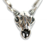 Sterling Deer Skull Pendant Necklace - Moon Raven Designs