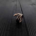 Colubrid Snake Wrap Ring - Moon Raven Designs