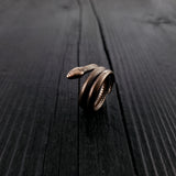 Colubrid Snake Wrap Ring - Moon Raven Designs