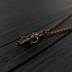 Tiny Grey Wolf Skull Charm Necklace - Moon Raven Designs