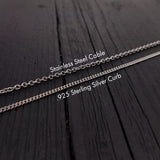 African Lion Charm Necklace - Solid 925 Sterling Silver - Courage Strength Gift for Her - Multiple Chain Options