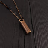 Small Antique Brass Cylinder Capsule - Moon Raven Designs