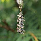 Snake Vertebrae Necklace - Handmade Prairie Rattlesnake Bone Pendant Jewelry
