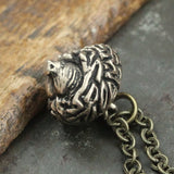 Anatomical Brain Pendant Charm Necklace - Hand Cast Solid Bronze - Highly Detailed Polished Oxidized Antique Finish - Multiple Chain Lengths