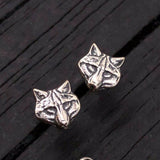 Wolf Stud Earrings Sterling Silver Grey Wolf Pack Post Earrings