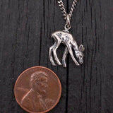 Deer Fawn Necklace - Nature Inspired Jewelry With Sterling Silver Chain