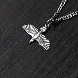 Soaring Raven in Flight Ascot Stickpin - Moon Raven Designs