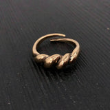 Ancient Viking Twist Ring - Hand Cast Solid Bronze Bornholm Ring - Norse Saxon Iron Age Jewelry - Viking Gift for Him or Her