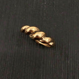 Ancient Viking Twist Ring - Hand Cast Solid Bronze Bornholm Ring - Norse Saxon Iron Age Jewelry - Viking Gift for Him or Her