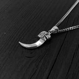 3D Life-Size Sterling Silver Kestrel Falcon Talon Pendant Handcrafted Sparrowhawk Claw Necklace Unique Gift for Raptor Lovers