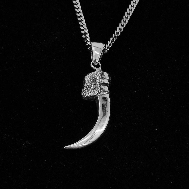 3D Life-Size Sterling Silver Kestrel Falcon Talon Pendant Handcrafted Sparrowhawk Claw Necklace Unique Gift for Raptor Lovers