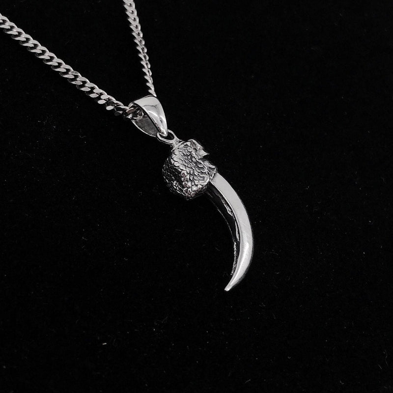 3D Life-Size Sterling Silver Kestrel Falcon Talon Pendant Handcrafted Sparrowhawk Claw Necklace Unique Gift for Raptor Lovers