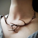 Stag Antler Choker on Model