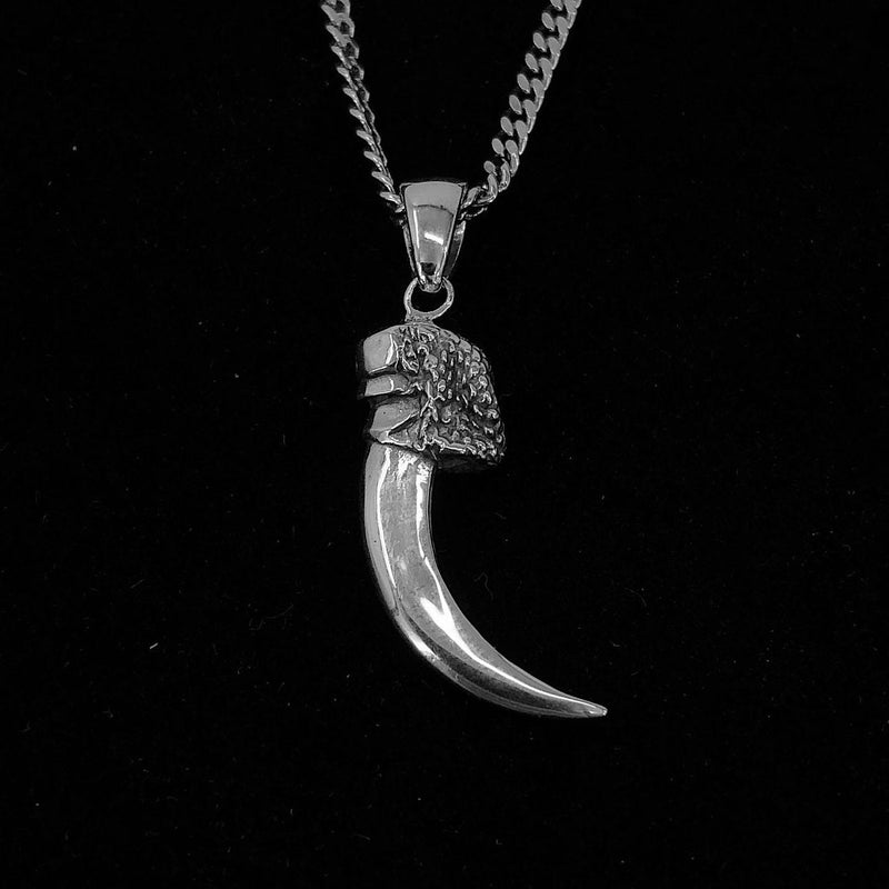 3D Life-Size Sterling Silver Kestrel Falcon Talon Pendant Handcrafted Sparrowhawk Claw Necklace Unique Gift for Raptor Lovers