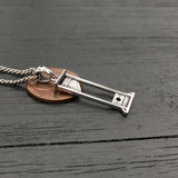 Hypoallergenic Stainless Steel Guillotine Charm Pendant Necklace