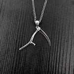 Grim Reaper Scythe Pendant Necklace in Solid 925 Sterling Silver - Unisex Jewelry Gift - Multiple Chain Lengths