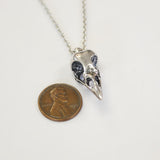 Crow Skull Pendant - Authentic Pendant Gothic Jewelry Totem Necklace