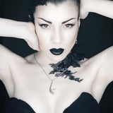 Bird Claw Necklace - Bronze Lariat Chain With Avian Claw Pendant | Moon Raven Designs