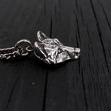 Little Wolf Necklace – Silver Wolf Pendant Jewelry by Moon Raven Designs