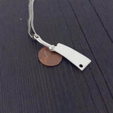 Skull Cleaver Pendant Necklace Gothic Jewelry, Sterling Silver Charm Solid 925 Silver, Unisex