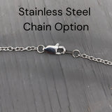Sterling Silver Pendant - Coffin Nail Necklace With Pyramid Charm | Unique Statement Jewelry