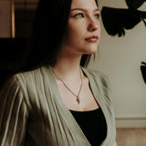 Velociraptor Claw Necklace - Solid Bronze Dinosaur Pendant by Moon Raven Designs