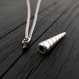 Unicorn Horn Cremation Necklace – Sterling Silver Memorial