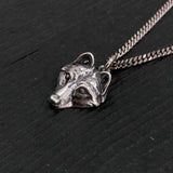 Little Wolf Necklace – Silver Wolf Pendant Jewelry by Moon Raven Designs