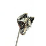 Wolf Face Ascot Stickpin – Sterling Silver Pin With Classic Style