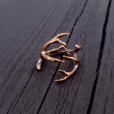 Deer Antler Ring – Rustic Adjustable Ring | Nature Inspired Jewelry Gift